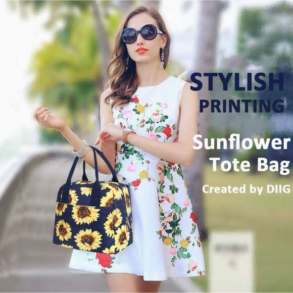 NWOT … DIIG Sunflower Lunch Tote - Picture 2 of 9